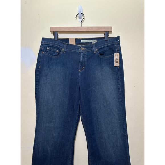 DKNY JEANS Womens Blue So-Low-Lita‎ Low Rise Slim Leg Jeans Size 12R Boot Cut - Picture 7 of 12